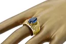 14 Karat Gelbgold Saphir Ring Vintage Schmuck vrc057y
